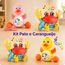 KIT DIVERSÃO MUSICAL INFANTIL- Pato Dançarino + Caranguejo Fugindo Interativo