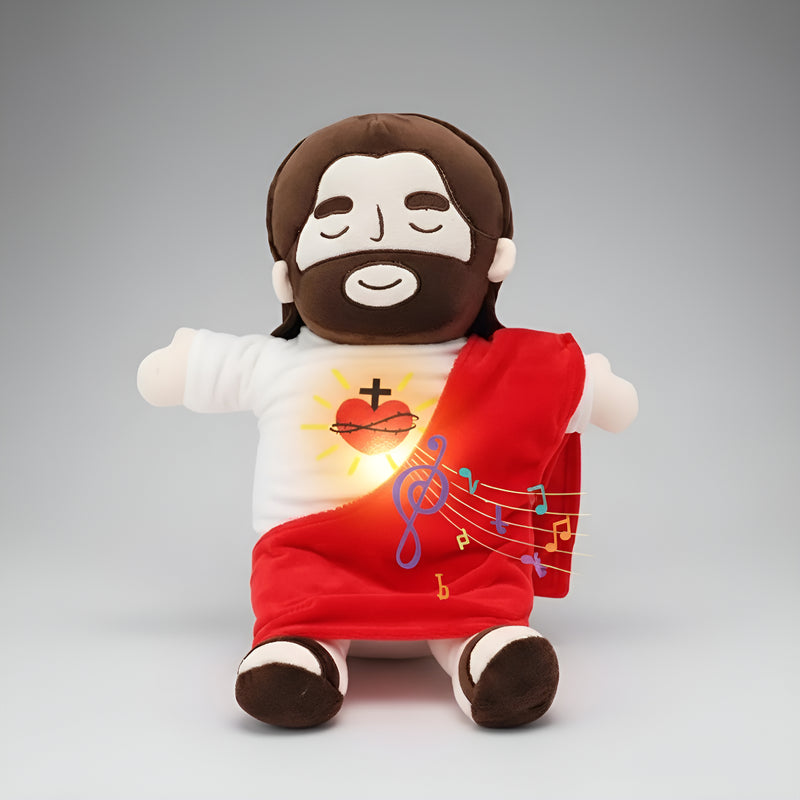 Pelúcia Calmante Menino Jesus que Respira